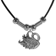 Swan Adjustable Cord Necklace